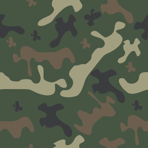 Seamless camouflage pattern military background Vector Image
