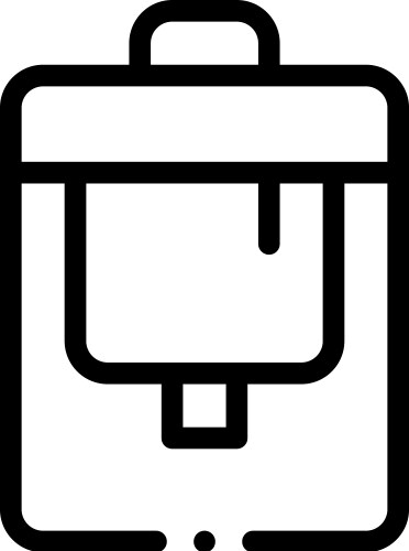 Back pain icon thin linear style design isolated Vector Image