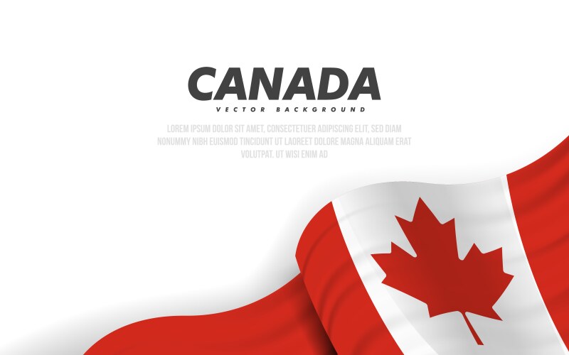 Waving Canadian Flag Vector Images (over 1,300)