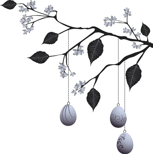 Easter eggs banner set Royalty Free Vector Image