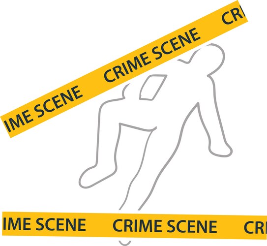 Crime scene Royalty Free Vector Image - VectorStock