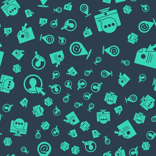 Set location and mail e-mail chat messages Vector Image