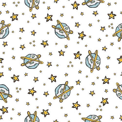 Cosmic Galaxy Pattern Vector Image