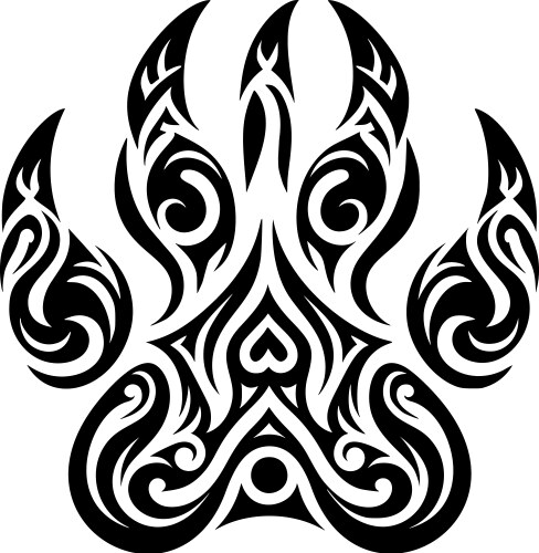 Tribal Paw Print Tattoos Paw Print Tattoo Photos, Images & Pictures