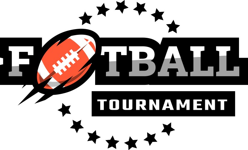 Football Tournament Logo Vector Image