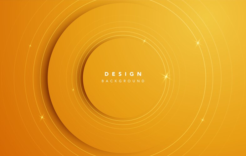 Yellow curve on orange background Royalty Free Vector Image