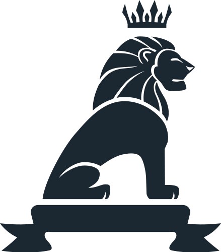 Lion Emblem - Noble Crest Vector Image