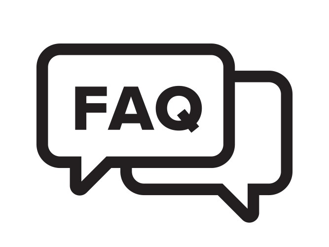 Faq chat bubble ask dialog web icon vector image