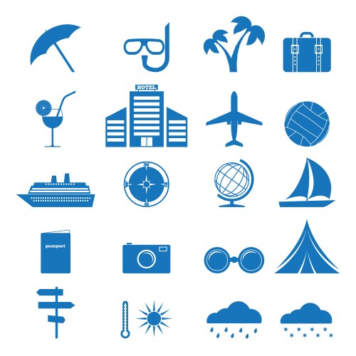 Turis Icon Vector Tourism icons Royalty Free Vector Image - VectorStock