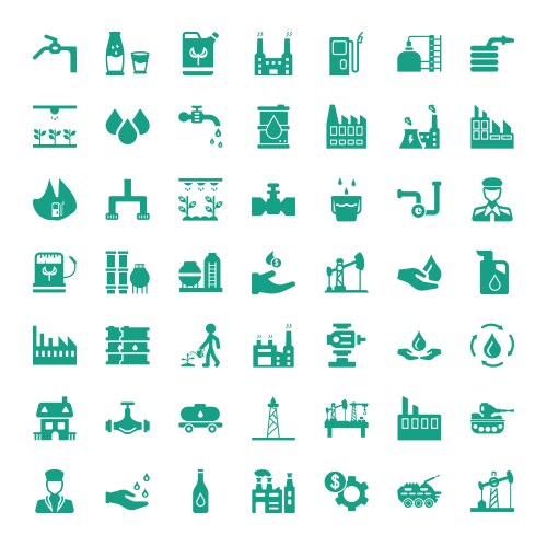 pipe icons vector image