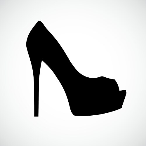 Red woman shoes Royalty Free Vector Image - VectorStock