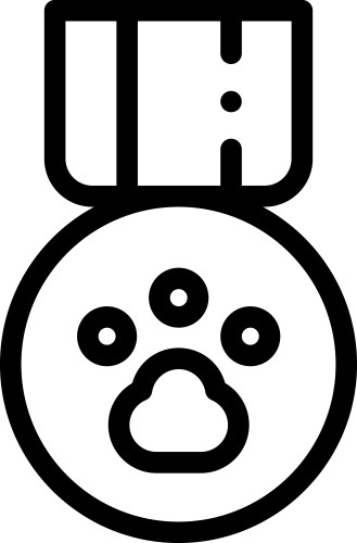 Blank Icon Thin Linear Style Design Isolated Vector Image