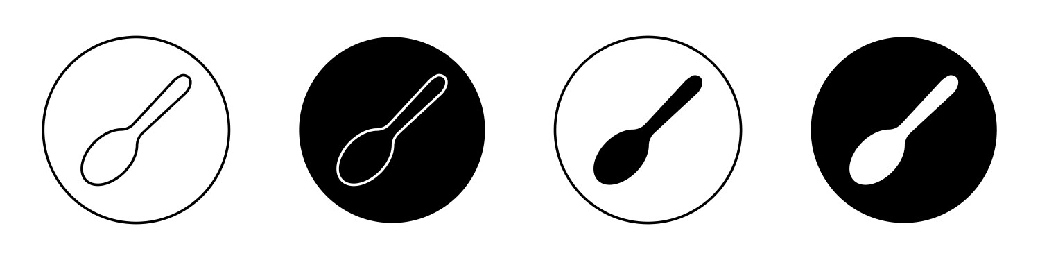 Spoon icon Royalty Free Vector Image - VectorStock