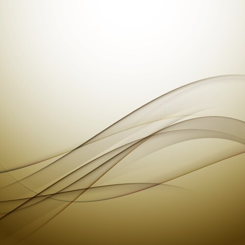 Abstract soft gold waved shapes background Vector Image