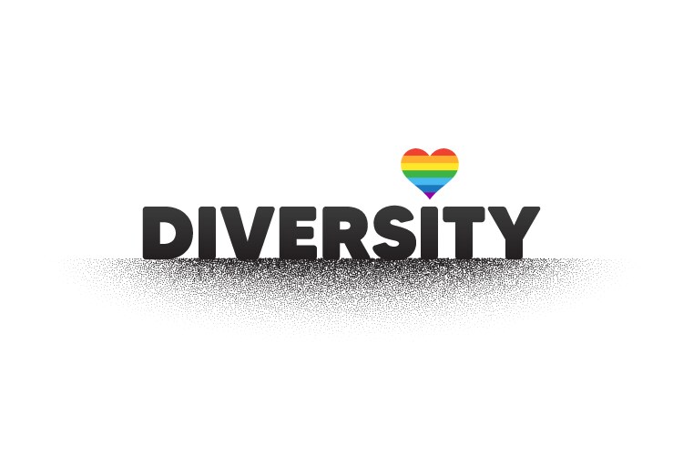LGBT Pride Diversity Inclusion Logo Vector Image