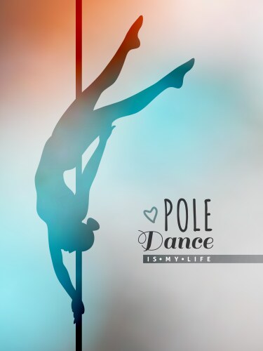 Pole dance vector image