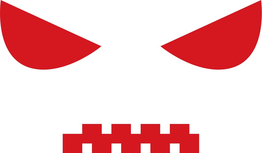 Devil eye logo Vector Image