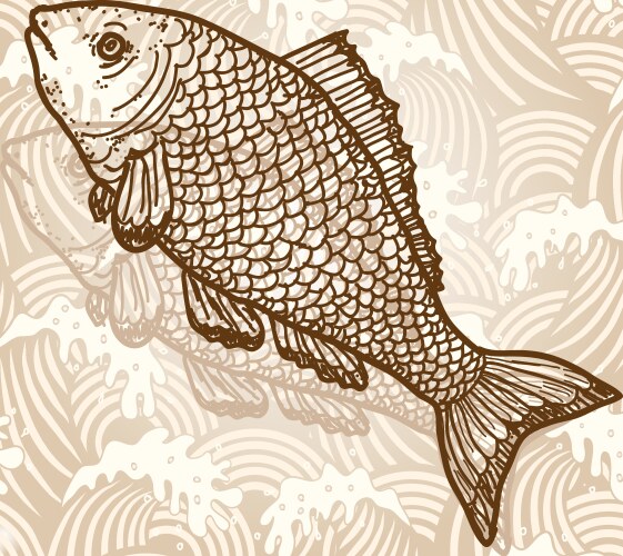 Sea hand drawn Royalty Free Vector Image - VectorStock