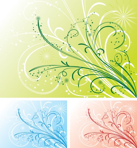 Background flower vector image