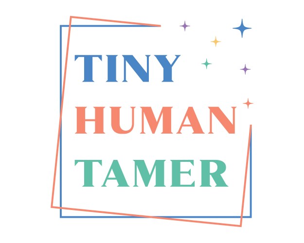 tiny human tamer teacher quote lettering retro art vector image