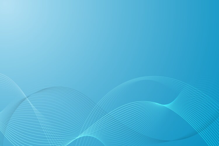 Blue background with wavy line elements Royalty Free Vector