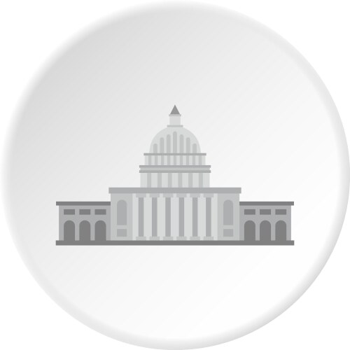 White House Icon Vector Image