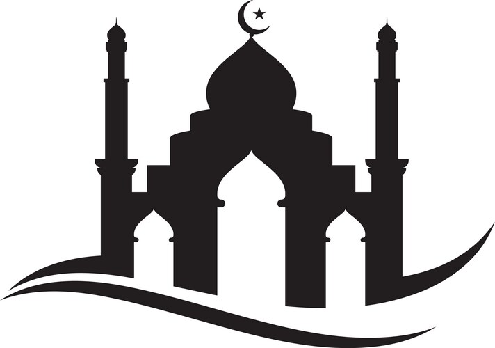 Islamic mosque logo icon template – Royalty-Free Vector | VectorStock
