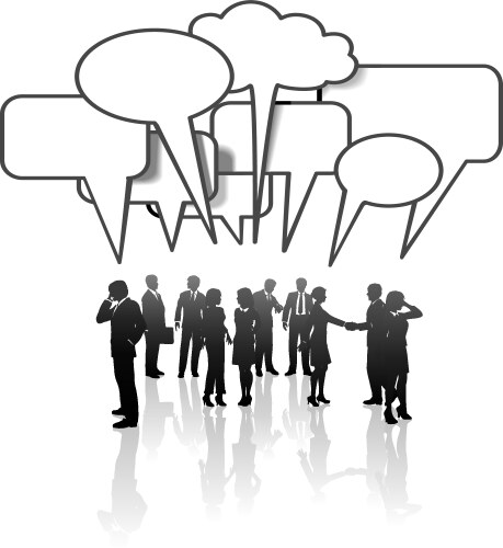Girls Talking - Communication & Collaboration – Royalty-Free Vector ...