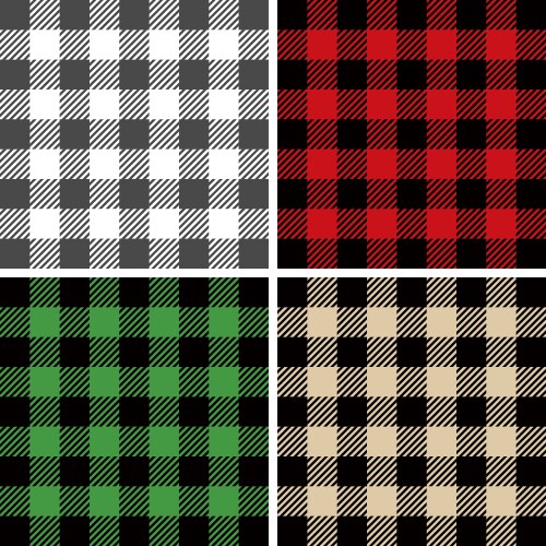 Buffalo plaid seamless pattern vector image