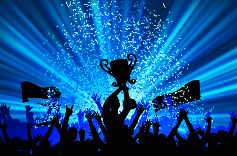 Fan Crowd Silhouette Vector Images (over 1,300)