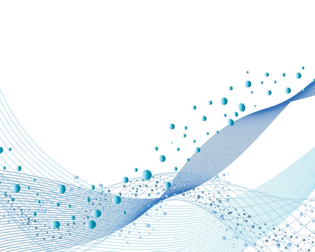 Water background with bubbles Royalty Free Vector Image