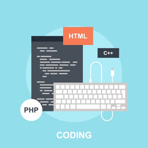 Program coding concept vektorbild