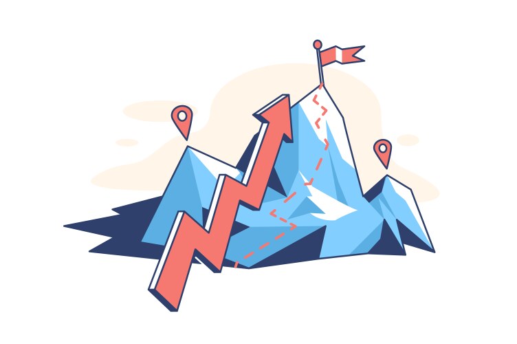 Mongolian flag map pointer layout Royalty Free Vector Image