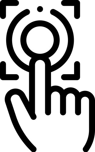 Intercom icon thin linear style design isolated vector image