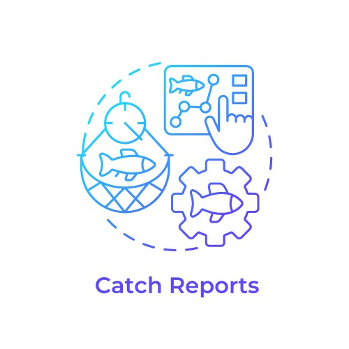 Ecosystem-based management blue gradient concept Vector Image