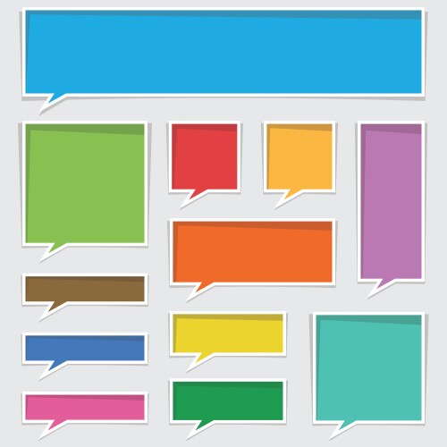 Text boxes Royalty Free Vector Image - VectorStock