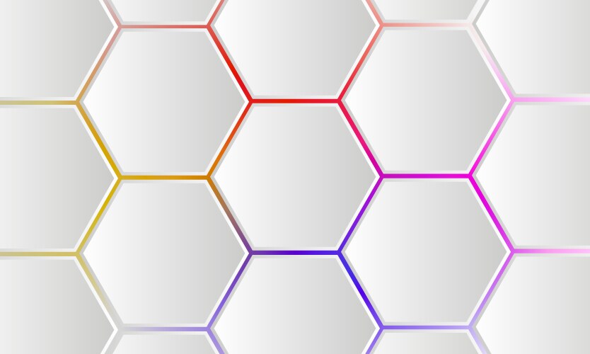 Scientific hexagonal chemistry pattern structure Vector Image