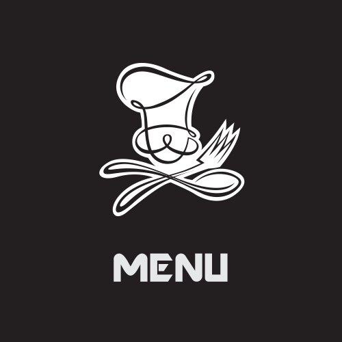 Chef menu design Vector Image