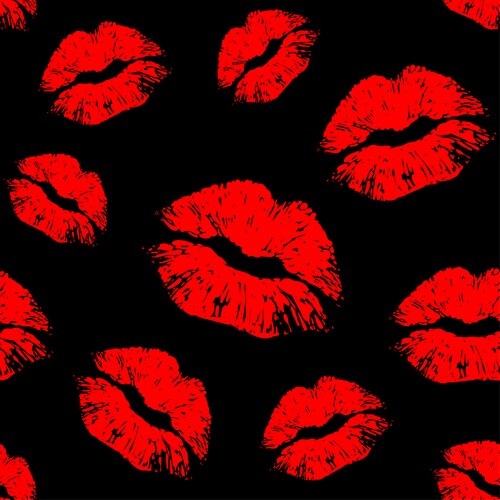 Red Lips Seamless Pattern – Royalty-Free Vector | VectorStock