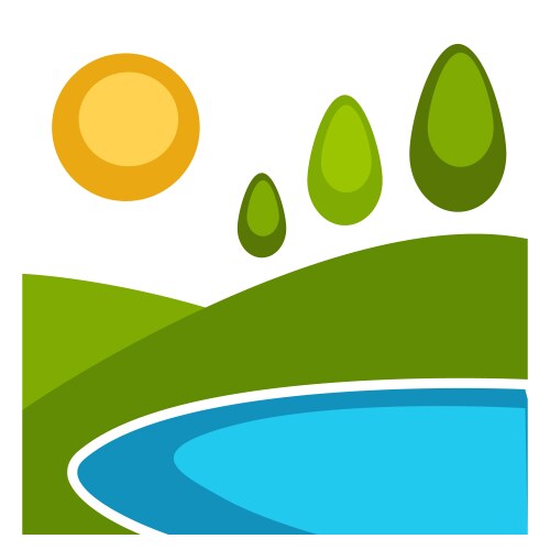 Nature landscape backgrounds set Royalty Free Vector Image