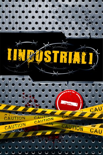 Metal industrial grunge background Royalty Free Vector Image