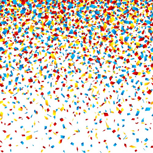 seamless confetti vector image