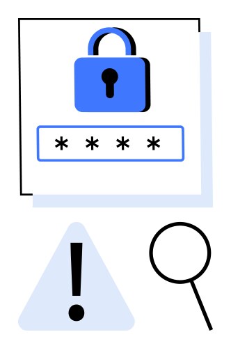 Secure login concept with lock password field vektorbild