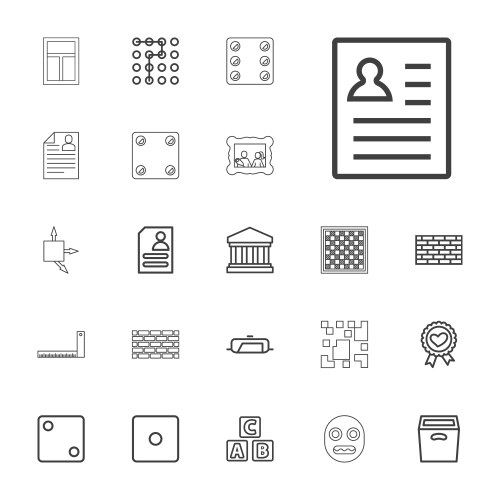 Square icons vector image