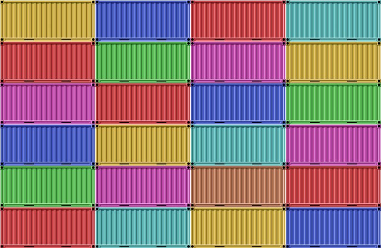 Colorful Shipping Containers – Royalty-Free Vector | VectorStock
