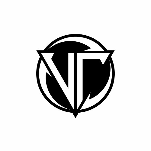 Ad brush stroke letter logo design black paint Vector Image