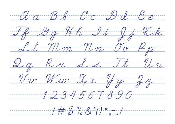 Uppercase Cursive Alphabet Vector Images (over 530)