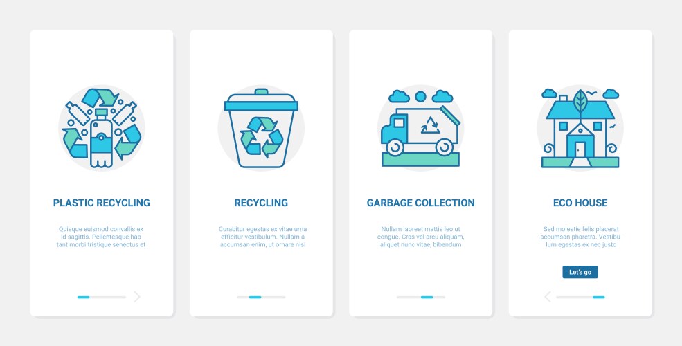 Zero waste eco recycling technology to save vector image