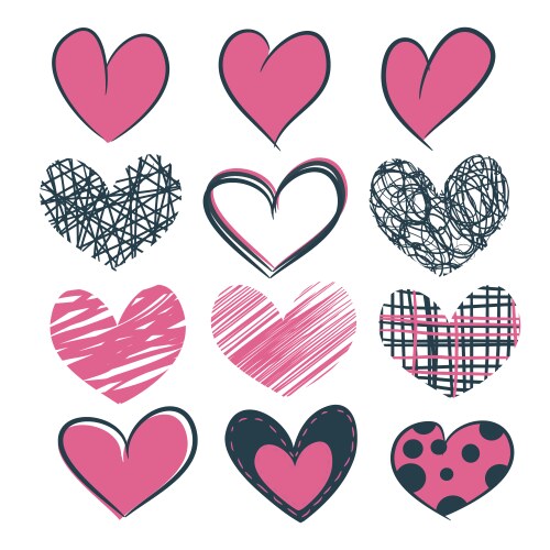 Heart cartoon icon image Royalty Free Vector Image