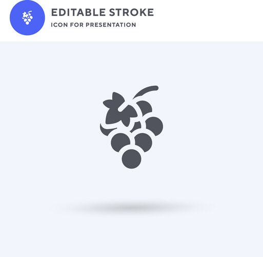 Red grape icon (47130010) – Royalty-Free Vector | VectorStock